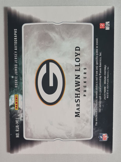 MarShawn Lloyd - 2024 Panini Origins Football NFL Packers #RJA-MLL (RC) /Patch /99 / Autograph HIT!