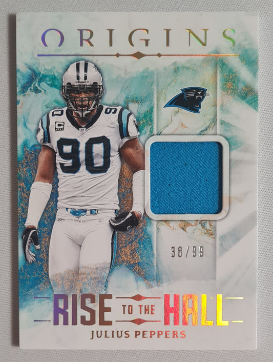 Julius Peppers - 2024 Panini Origins Football "Rise to the Hall" - NFL Panthers #RTH-JPE /Patch /99