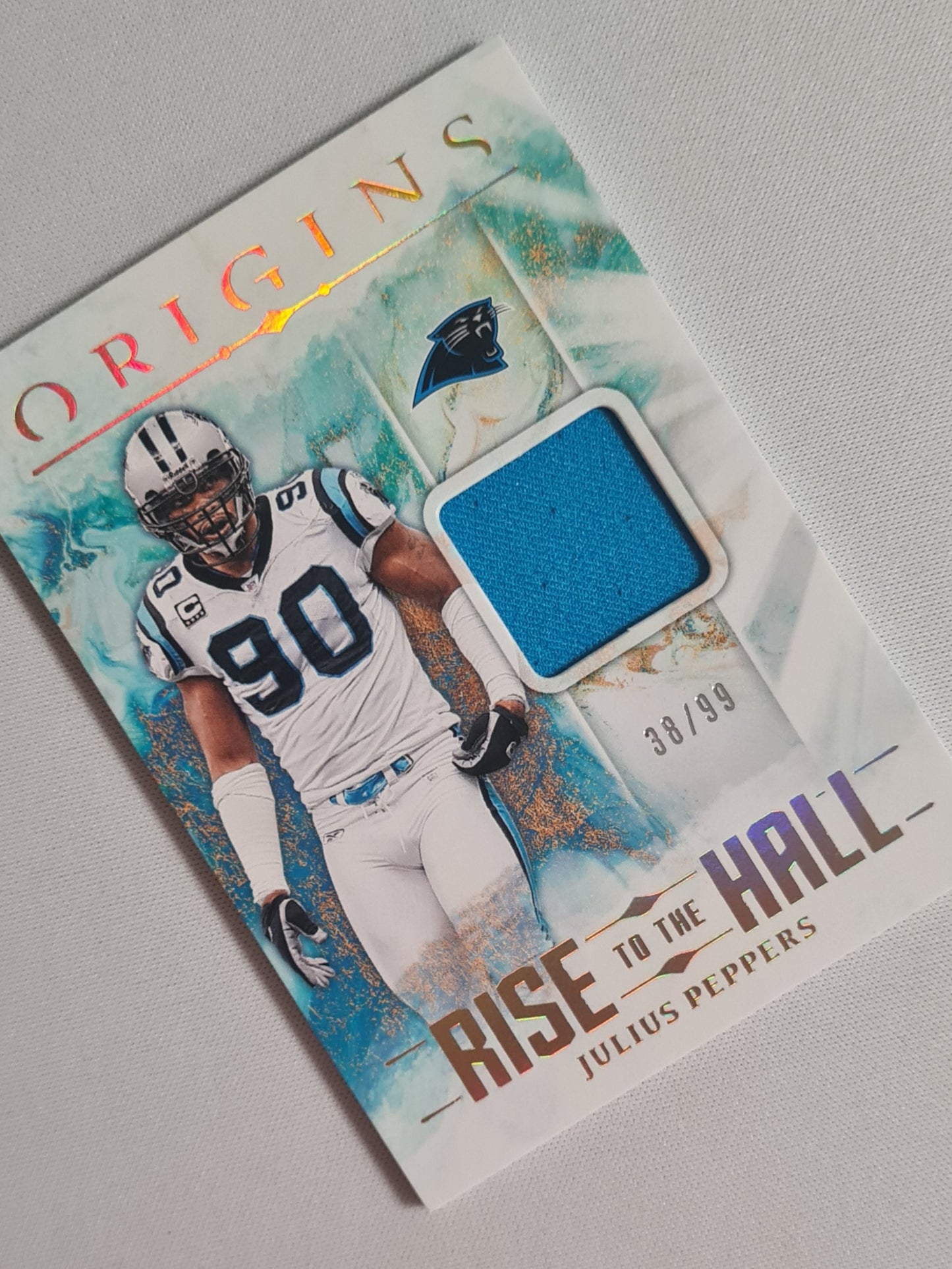 Julius Peppers - 2024 Panini Origins Football "Rise to the Hall" - NFL Panthers #RTH-JPE /Patch /99
