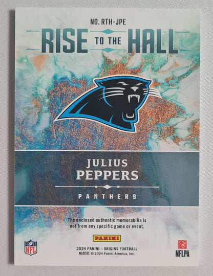 Julius Peppers - 2024 Panini Origins Football "Rise to the Hall" - NFL Panthers #RTH-JPE /Patch /99