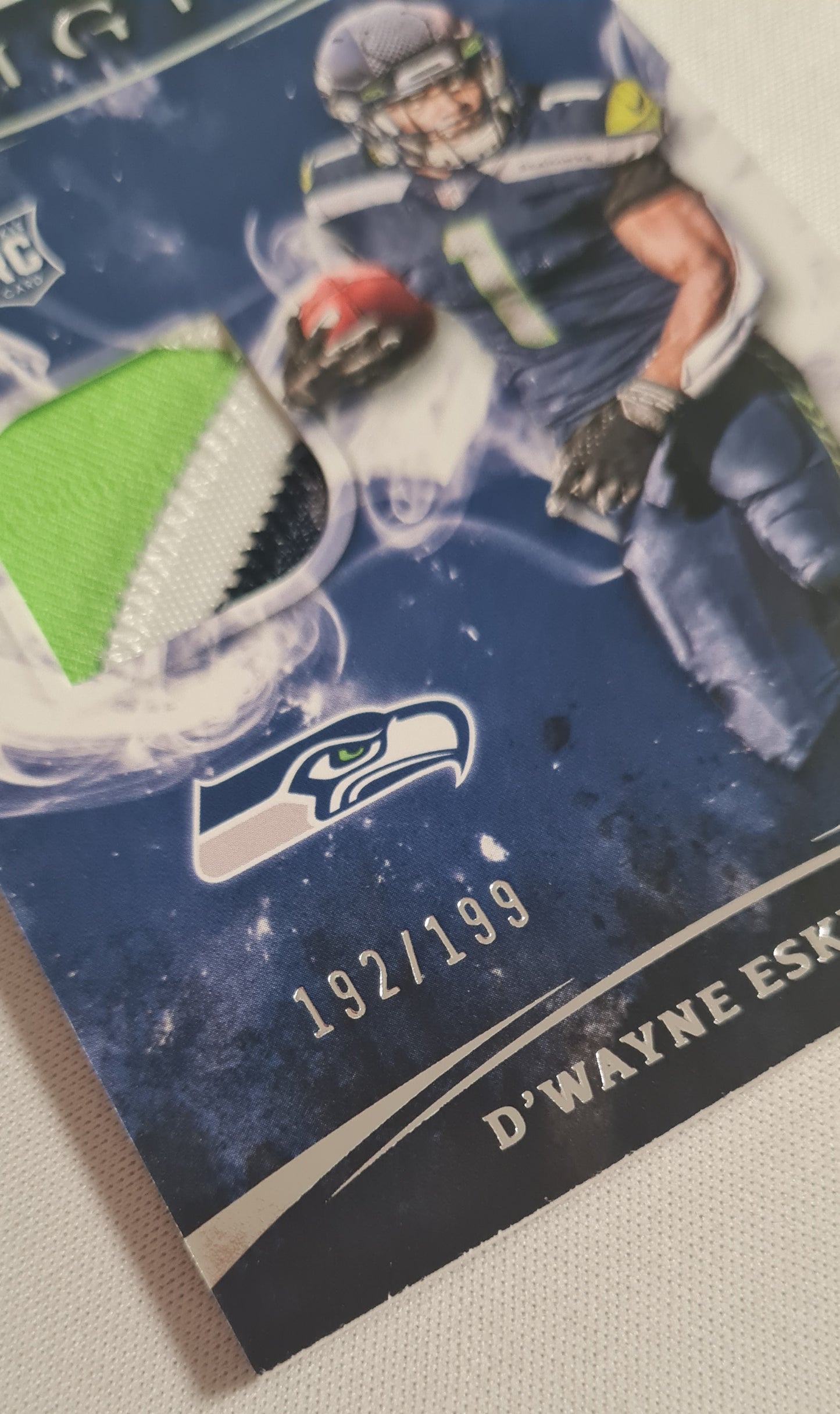 D'Wayne Eskridge - 2021 Panini Origins Football (RC) NFL Seahawks #RP-DE /3 Color Patch /199