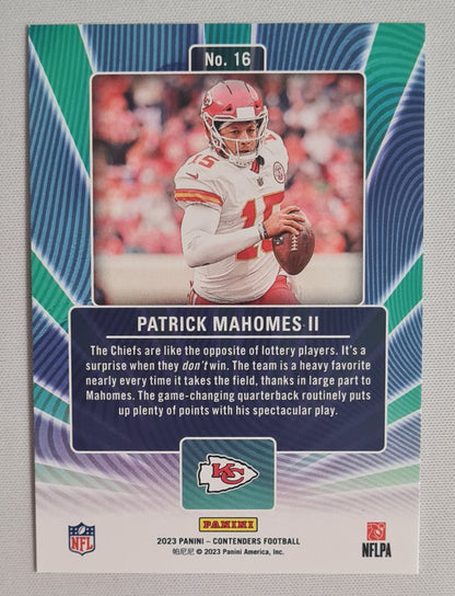 Patrick Mahomes II - 2023 Panini Contenders Football "Winning Ticket" NFL Chiefs #16