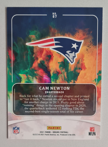Cam Newton - 2021 Panini Origins Football NFL Patriots #67