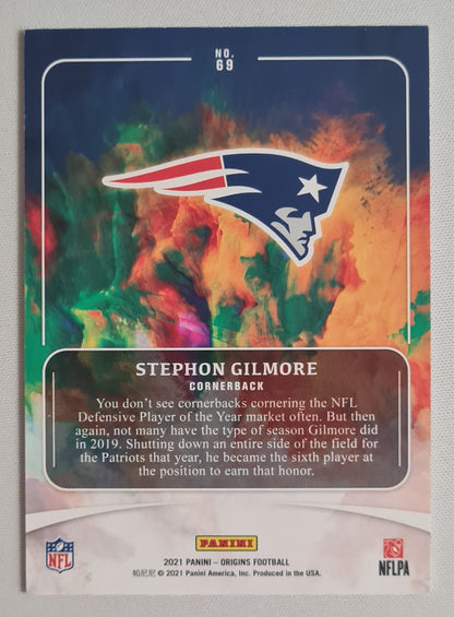 Stephon Gilmore - 2021 Panini Origins Football NFL Patriots #69 /299