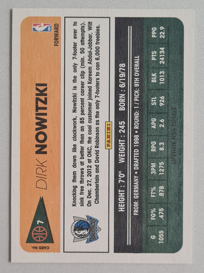 Dirk Nowitzki - 2012-13 Past and Present Basketball (Life time NBA Totals) NBA Dallas #7