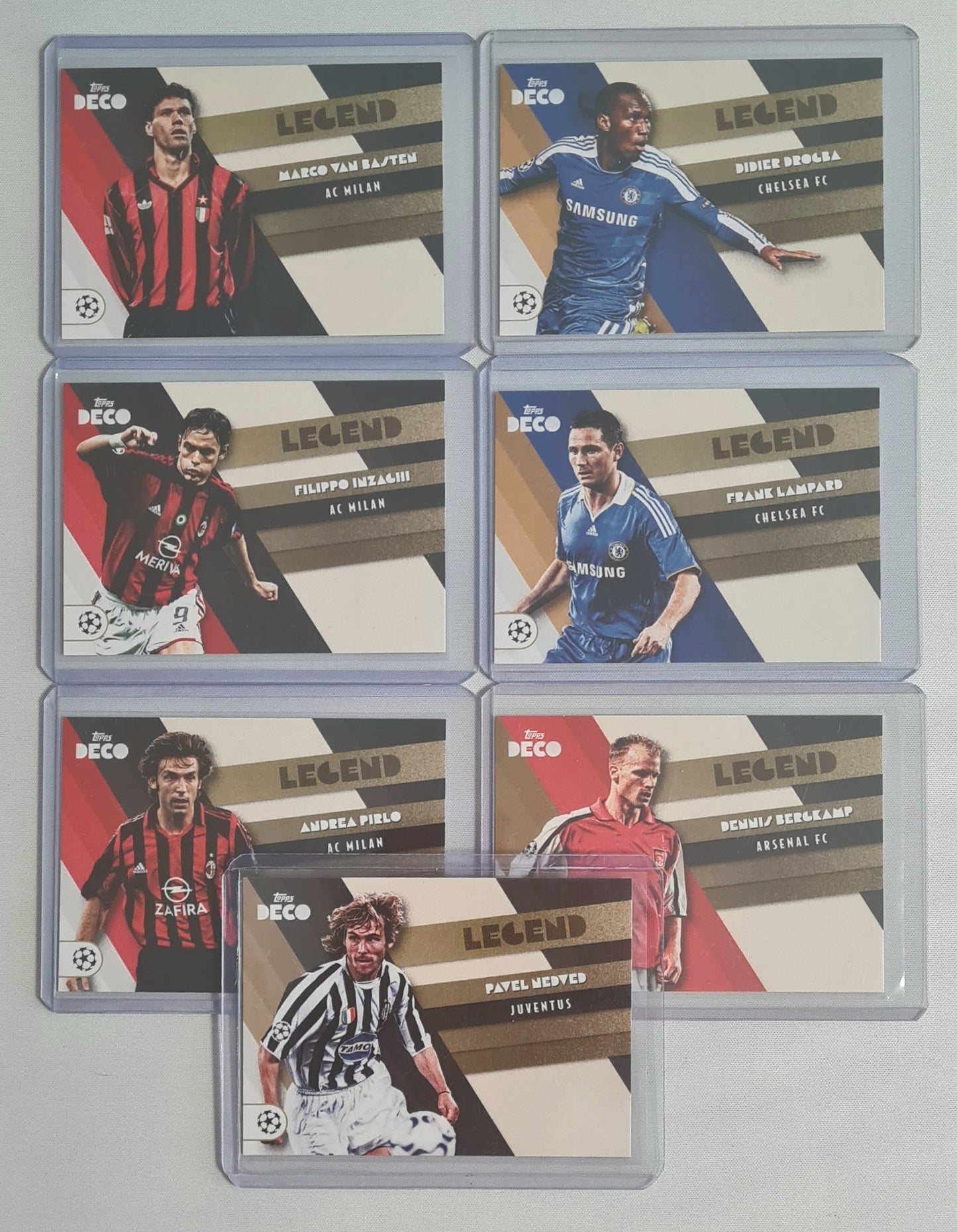 Soccer Topps Deco Lot ( 7 Cards) - 2022 Topps Deco Legends