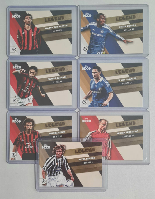 Soccer Topps Deco Lot ( 7 Cards) - 2022 Topps Deco Legends