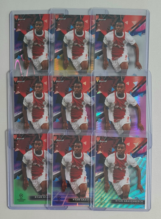 Soccer Ryan Gravenberch Ajax Amsterdam Lot (14 Card) - 2021 Topps Finest #63