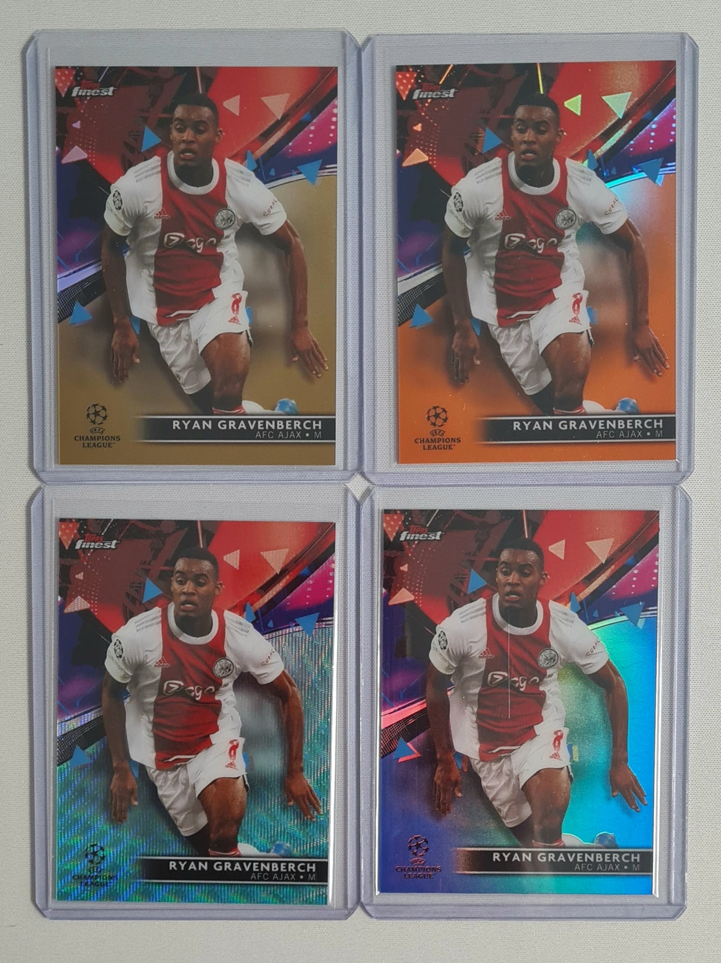 Soccer Ryan Gravenberch Ajax Amsterdam Lot (14 Card) - 2021 Topps Finest #63