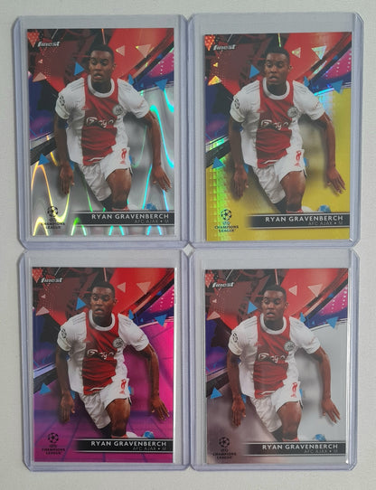Soccer Ryan Gravenberch Ajax Amsterdam Lot (14 Card) - 2021 Topps Finest #63