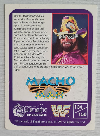 Macho Man Randy Savage - 1991 WWF Wrestling Merlin Trading Cards