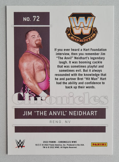 Jim "The Anvil" Neidhart - 2022 Panini Chronicles Gold WWE Legends #72