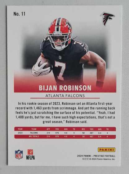 Bijan Robinson - 2024 Panini Prestige Football NFL Falcons #11
