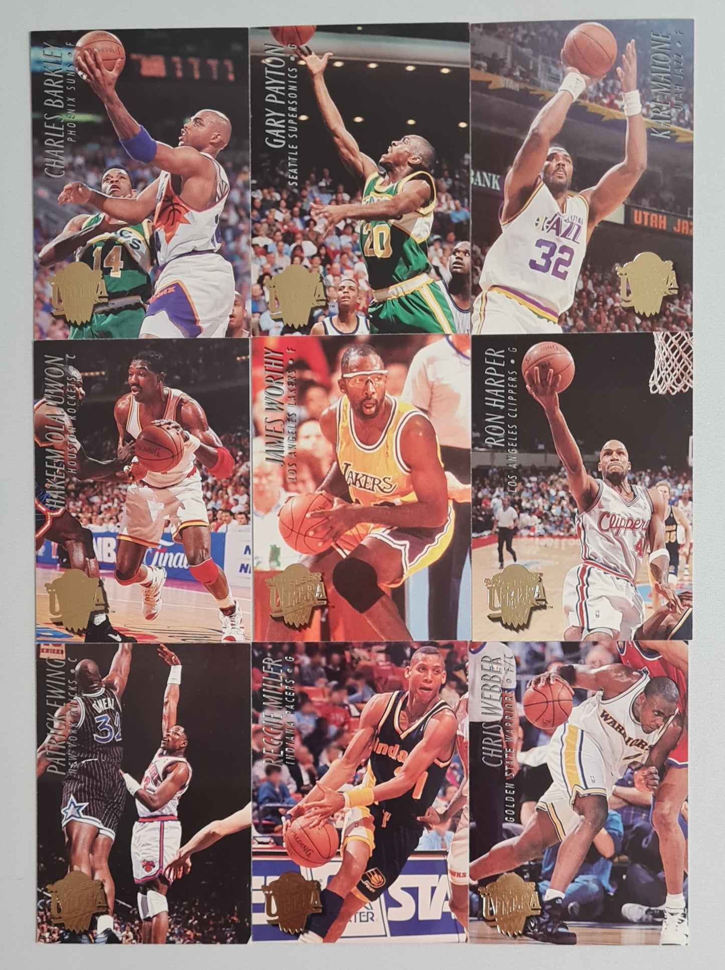 NBA Basketball Lot (10 Card) - 1994 Fleer Ultra Card
