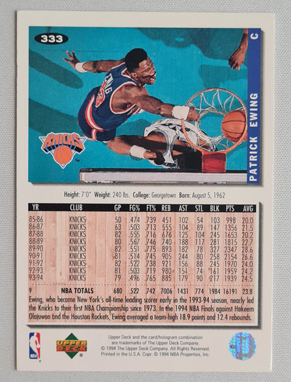 Patrick Ewing - 1994 Upper Deck NBA NY Knicks #333