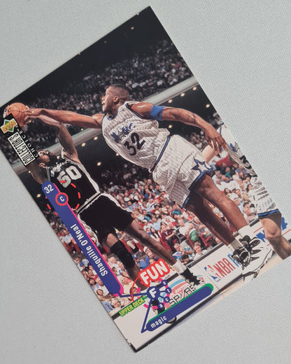 Shaquille O'Neal - 1995 Upper Deck Fun Facts NBA Magic #184