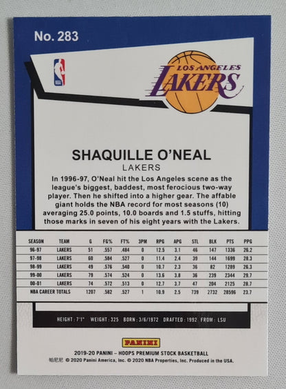 Shaquille O'Neal - 2019/20 Panini Hoops Premium Stock Basketball NBA Lakers #283