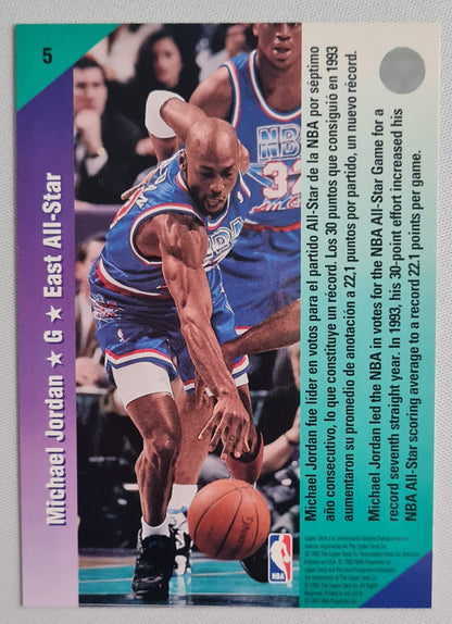 Michael Jordan - 1993 Upper Deck NBA East All-Star #5