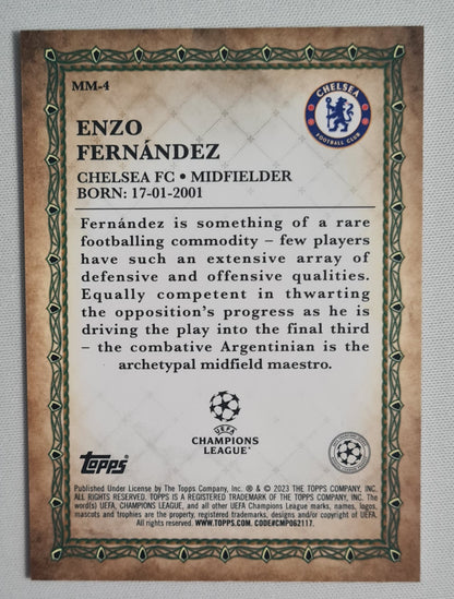 Enzo Fernandez - 2023 Topps Merlin's Masters (CL) Chelsea #MM-4