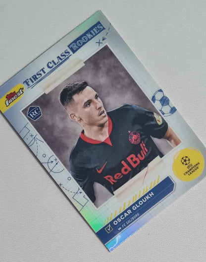 Oscar Gloukh - 2024 Topps Finest - First Class Rookies FC Salzburg (RC) #FR-3 Refractor