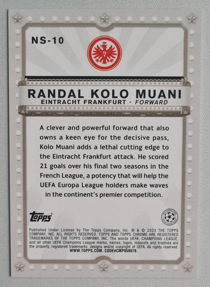 Randal Kolo Muani - 2023 Topps NOW STARRING (CL) Eintracht Frankfurt #NS-10