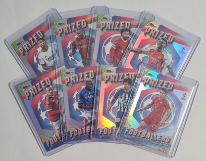 Soccer Topps Finest Lot (8 Cards) - 2024 Topps Prized Footballers (CL)