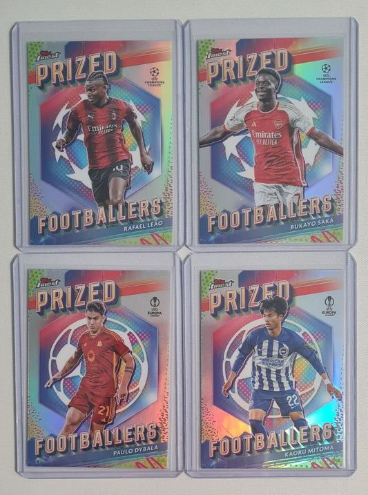 Soccer Topps Finest Lot (8 Cards) - 2024 Topps Prized Footballers (CL)