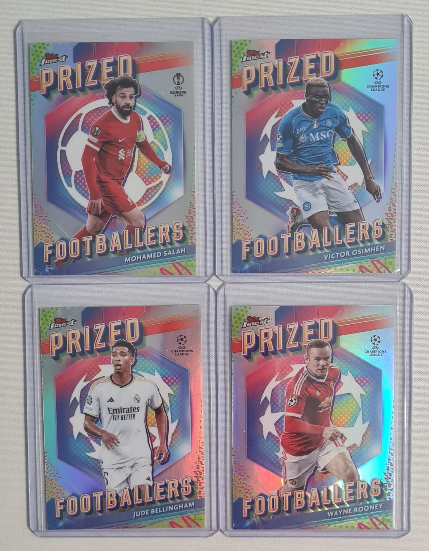 Soccer Topps Finest Lot (8 Cards) - 2024 Topps Prized Footballers (CL)
