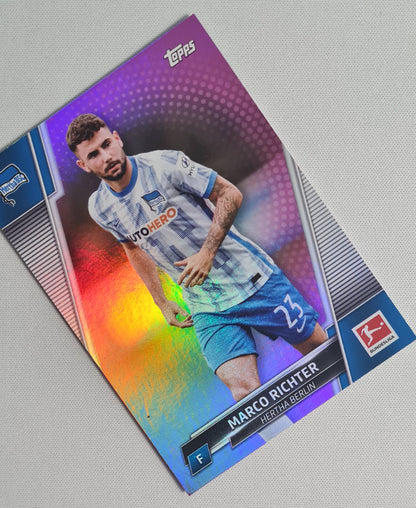 Marco Richter - 2022 Topps Bundesliga Hertha Berlin #20 Fuchsia Foil  /125