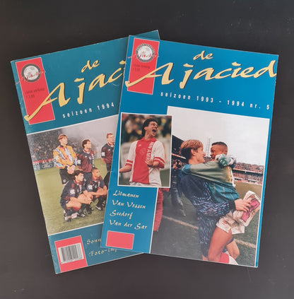 Ajax Programme - De Ajacied Seizoen 1993-1994 #5 (supportersclub) - AFC AJAX Amsterdam