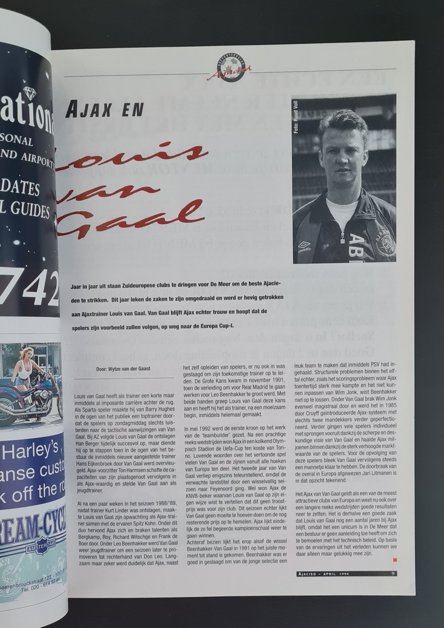 Ajax Programme - De Ajacied Seizoen 1993-1994 #5 (supportersclub) - AFC AJAX Amsterdam