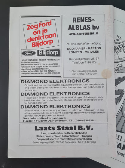 Feyenoord Official Programme - 1988 Hand in Hand - Match Day January & February (2x Programmes)