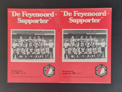 Feyenoord Programme - 1985 De Feyenoord Supporter #6 June & #7 August