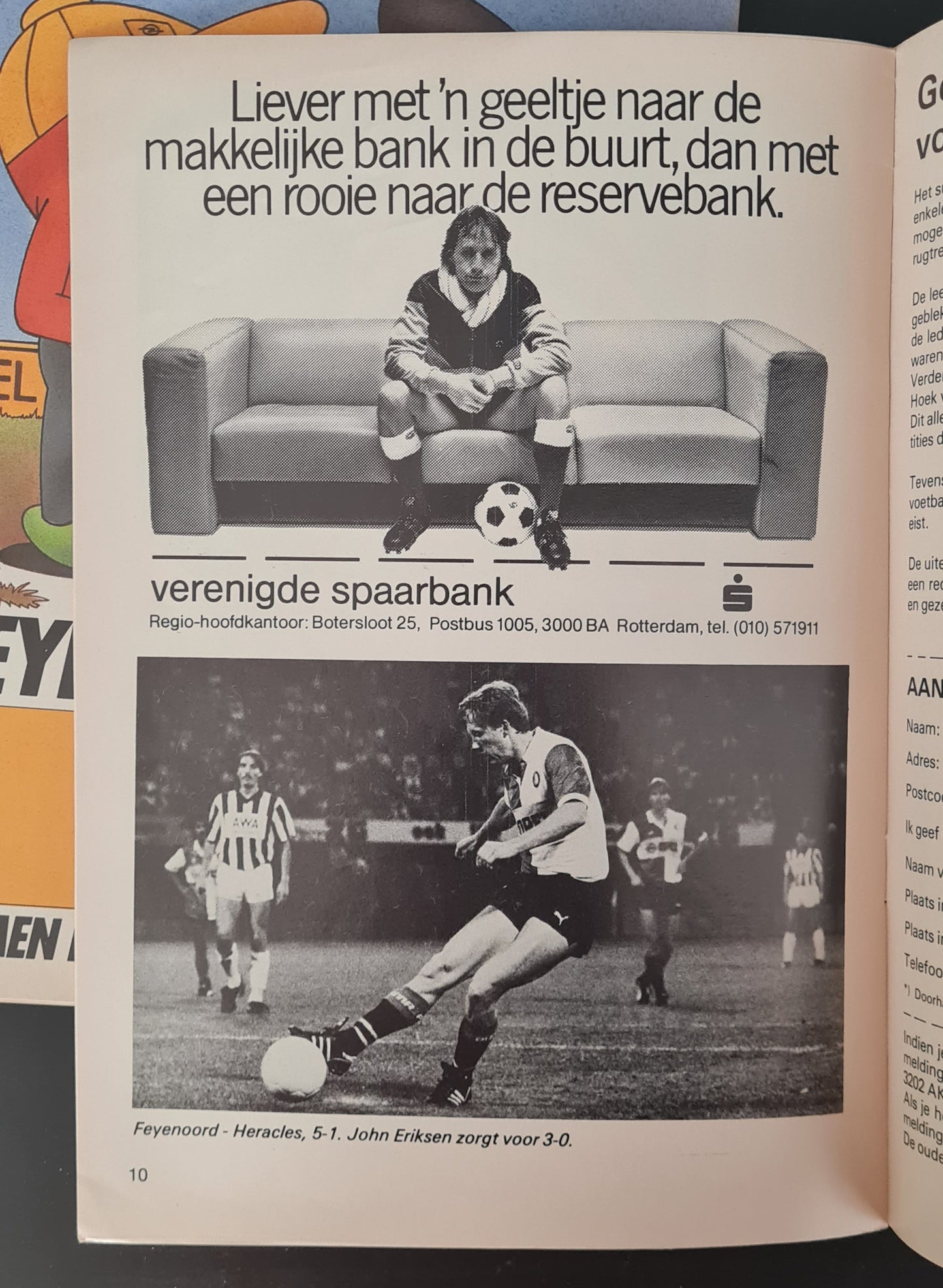 Feyenoord Programme - 1985 De Feyenoord Supporter #6 June & #7 August