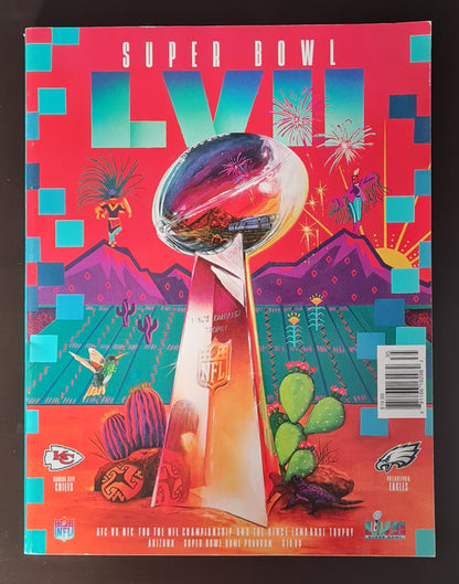 Football Official Super Bowl Programme LVII - 2023 Super Bowl Eagles vs Chiefs