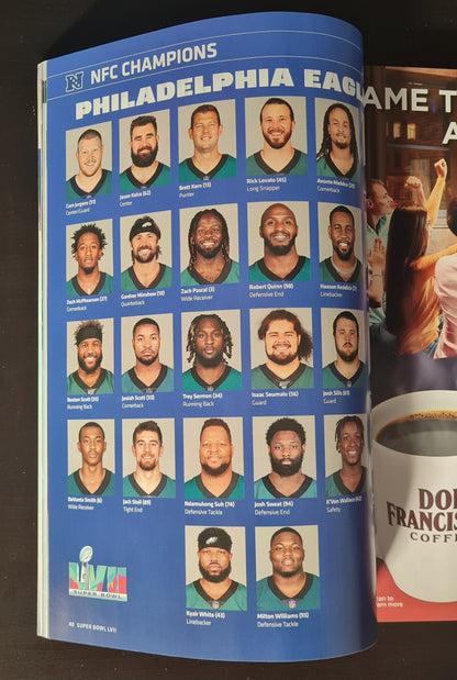 Football Official Super Bowl Programme LVII - 2023 Super Bowl Eagles vs Chiefs