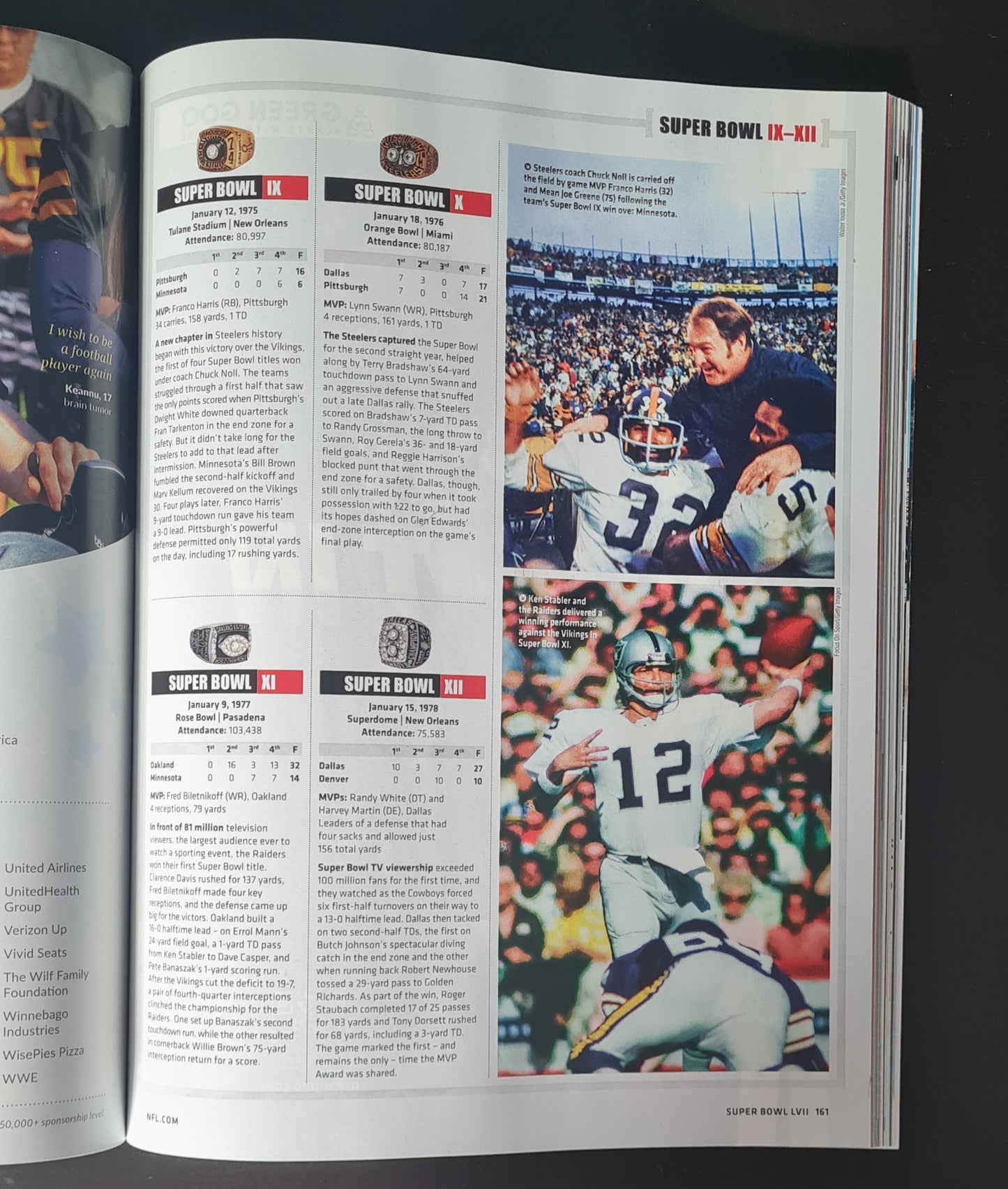 Football Official Super Bowl Programme LVII - 2023 Super Bowl Eagles vs Chiefs