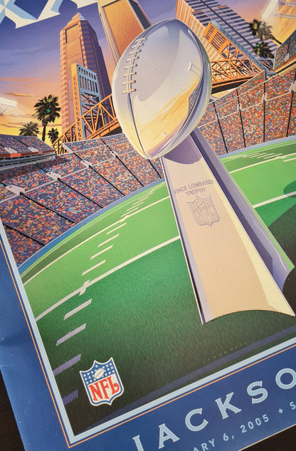 Football Official Super Bowl Programme XXXIX - 2005 Super Bowl Eagles vs  Patriots