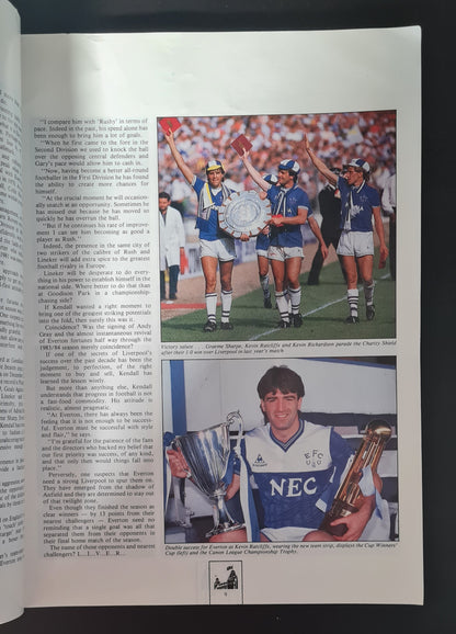F.A. Charity Shield Programme - 1985 Everton vs Manchester United 10 August
