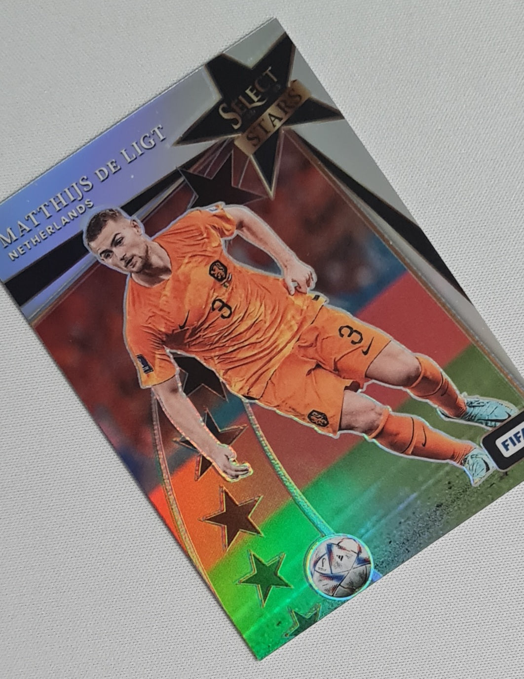 Matthijs de Ligt - 2022/23 Panini Select FIFA Soccer (KNVB Team Netherlands) #24 Holo
