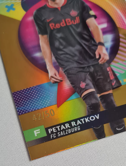 Petar Ratkov - 2024 Topps Finest (RC) FC Salzburg (CL) #146 Gold /50