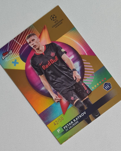 Petar Ratkov - 2024 Topps Finest (RC) FC Salzburg (CL) #146 Gold /50
