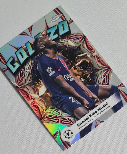 Randal Kolo Muani - 2024 Topps Chrome GOLAZO - PSG (CL) #GL-14 Refractor