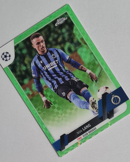 Noa Lang - 2023 Topps Chrome Club Brugge (CL) #4 Green XFractor /399