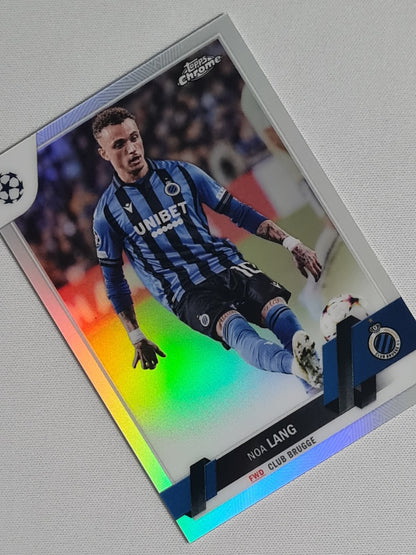 Noa Lang - 2023 Topps Chrome Club Brugge (CL) #4 Refractor