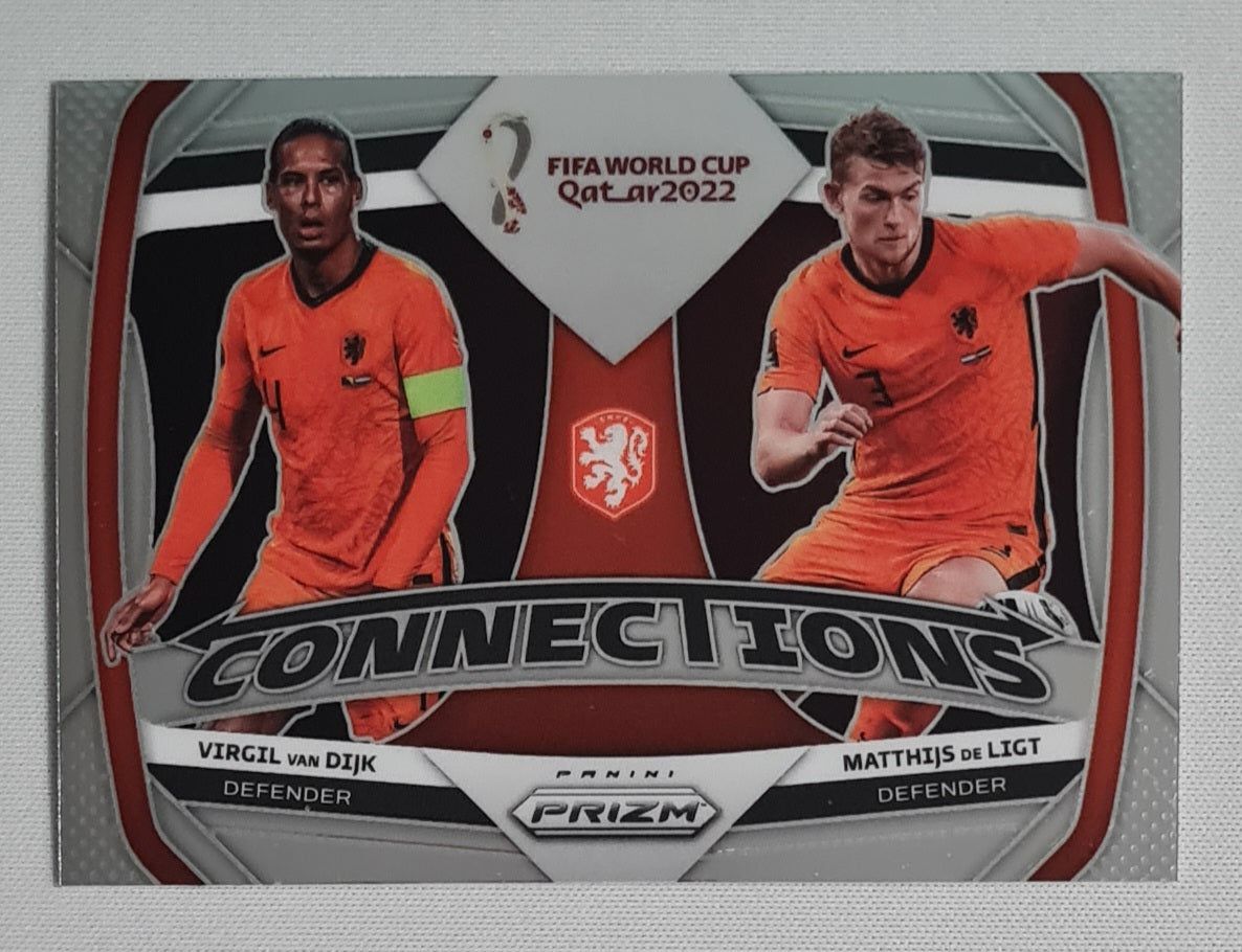 Virgil van Dijk & Matthijs de Ligt - 2022 Panini Prizm FIFA World Cup Qatar 2022 Soccer CONNECTIONS #3