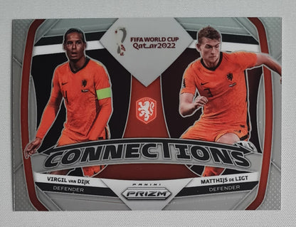 Virgil van Dijk & Matthijs de Ligt - 2022 Panini Prizm FIFA World Cup Qatar 2022 Soccer CONNECTIONS #3
