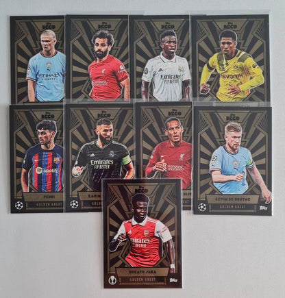 Soccer Deco Lot (9 Cards) - 2022 Topps Deco Golden Great