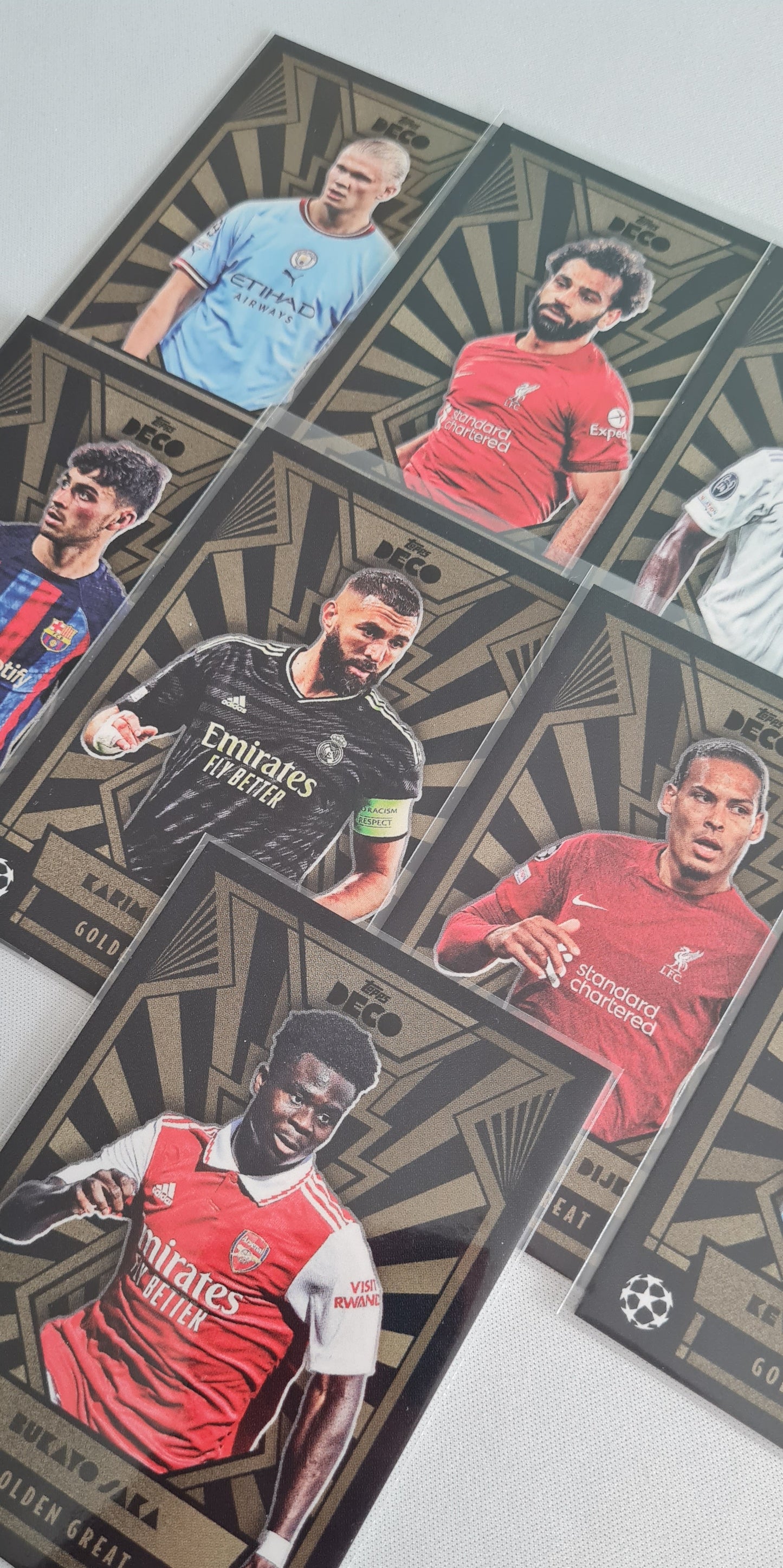 Soccer Deco Lot (9 Cards) - 2022 Topps Deco Golden Great