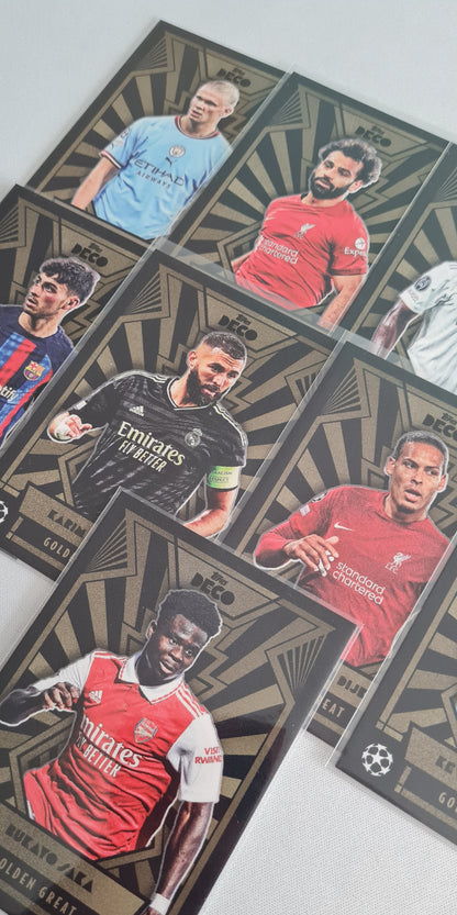Soccer Deco Lot (9 Cards) - 2022 Topps Deco Golden Great